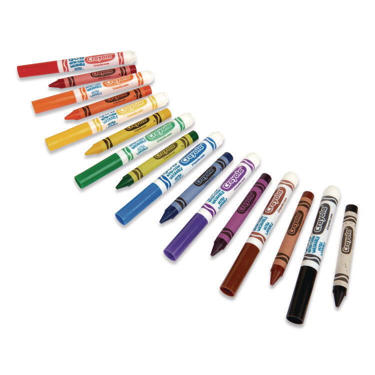 Crayon And Ultra-Clean Washable Marker Classpack, 8 Colors, 128 Each Crayons/markers, 256/box