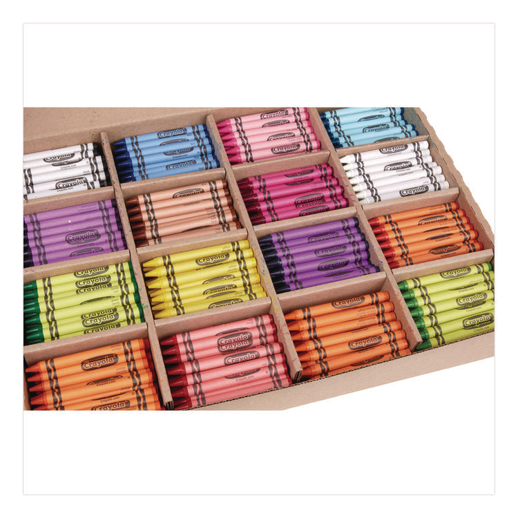 Classpack Regular Crayons, 16 Colors, 800/box