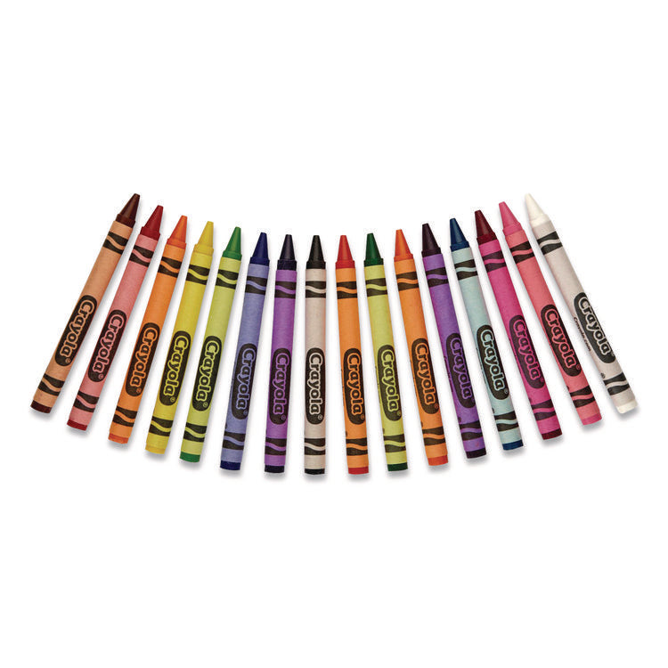 Classpack Regular Crayons, 16 Colors, 800/box