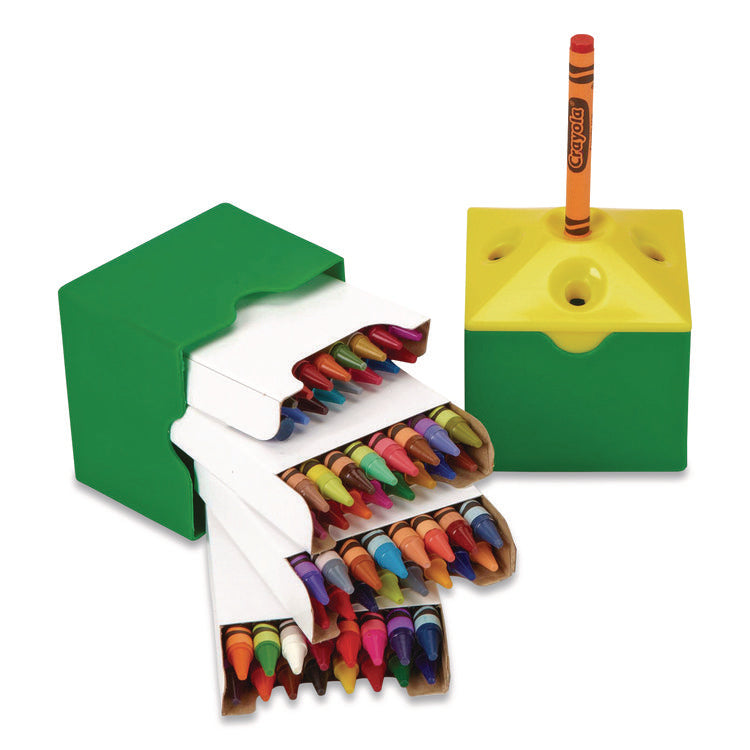 Classpack Regular Crayons, Assorted, 13 Caddies, 832/box