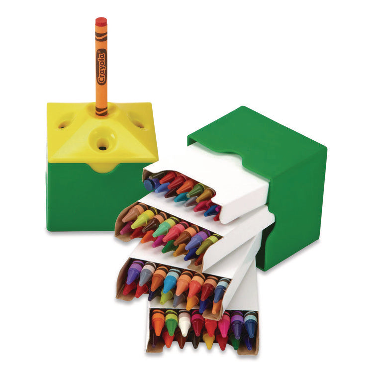 Classpack Regular Crayons, Assorted, 13 Caddies, 832/box