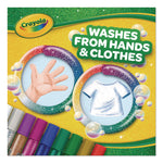 Washable Glitter Glue, 0.35 Oz, Assorted Colors, 9/pack