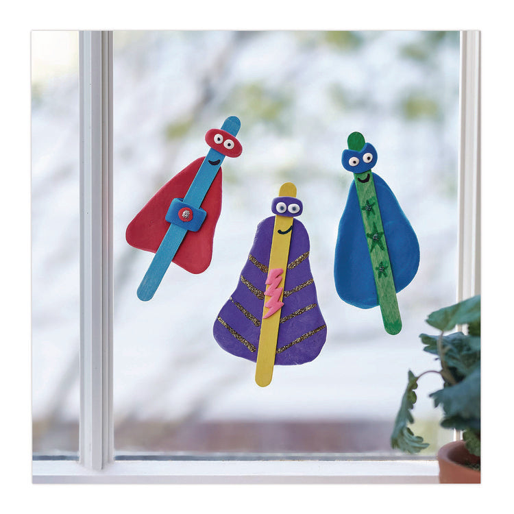 Washable Glitter Glue, 0.35 Oz, Assorted Colors, 9/pack