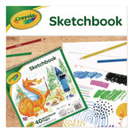Animal Animations Wirebound Sketchpad, Unruled, Gold/green Cover, 40 White 9 X 9 Sheets