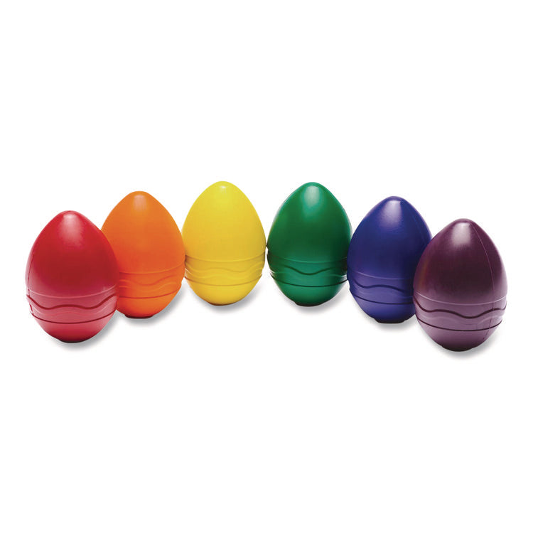 My First Washable Palm Grasp Crayons, Assorted Colors, 6/Pack