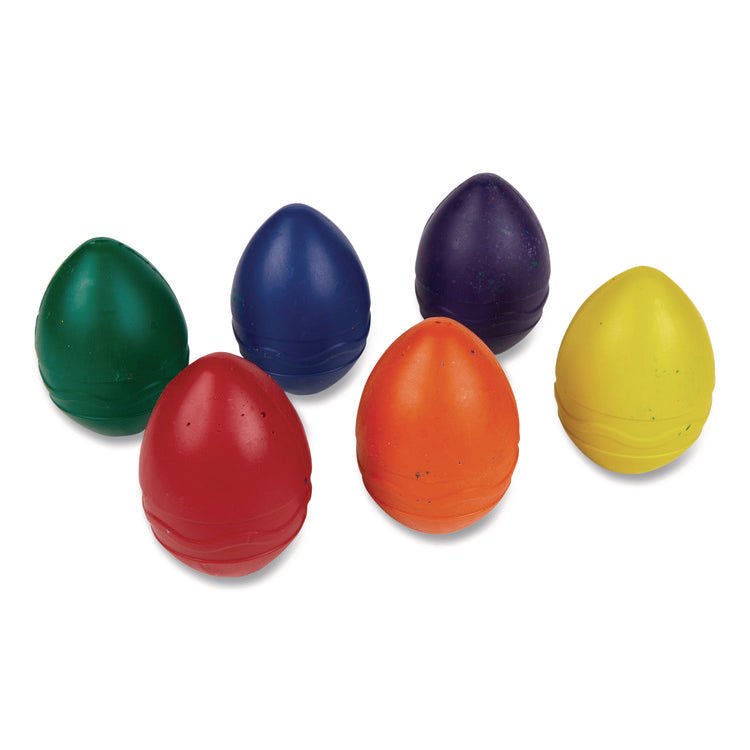 My First Washable Palm Grasp Crayons, Assorted Colors, 6/Pack