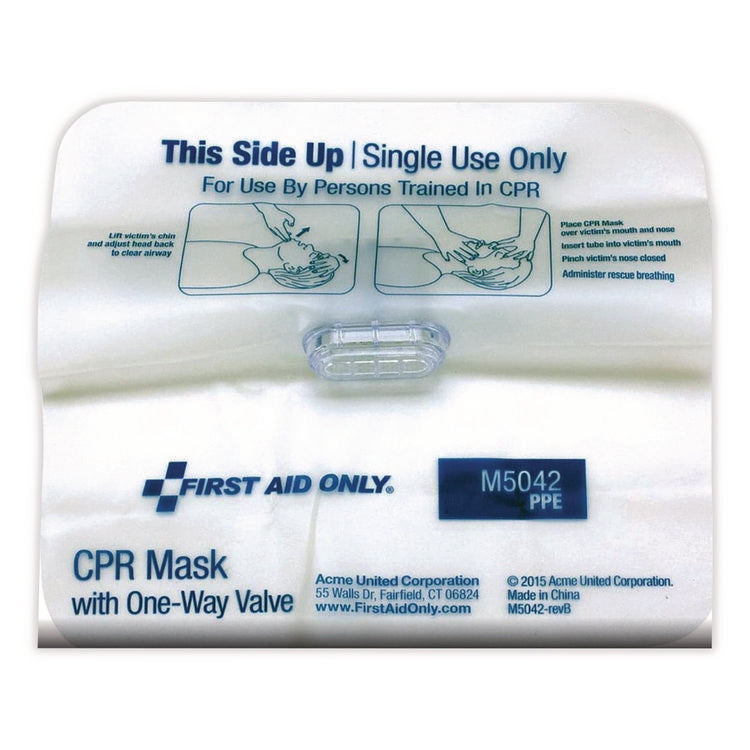 CPR Face Shield with Elastic Ear Bands, Fits Adults and Children