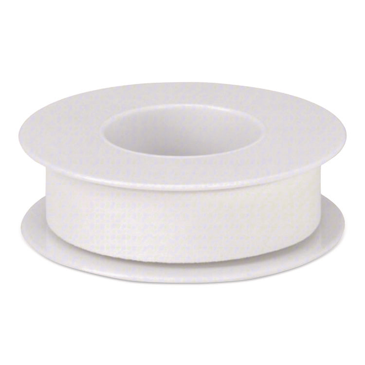 Waterproof-Adhesive Medical Tape with Dispenser, Acrylic, 0.5" x 15 ft, White