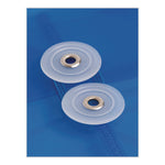 Poly String and Button Interoffice Envelopes, Open-Side (Horizontal), 9.75 x 11.63, Transparent Blue, 5/Pack