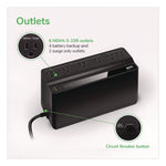 Bn450m Back-Ups 450 Va Battery Backup System, 6 Outlets, 450 Va, 180 J
