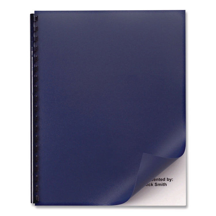Solids Presentation Covers for Binding Systems, Unpunched, 11 x 8.75, Navy, 25/Pack