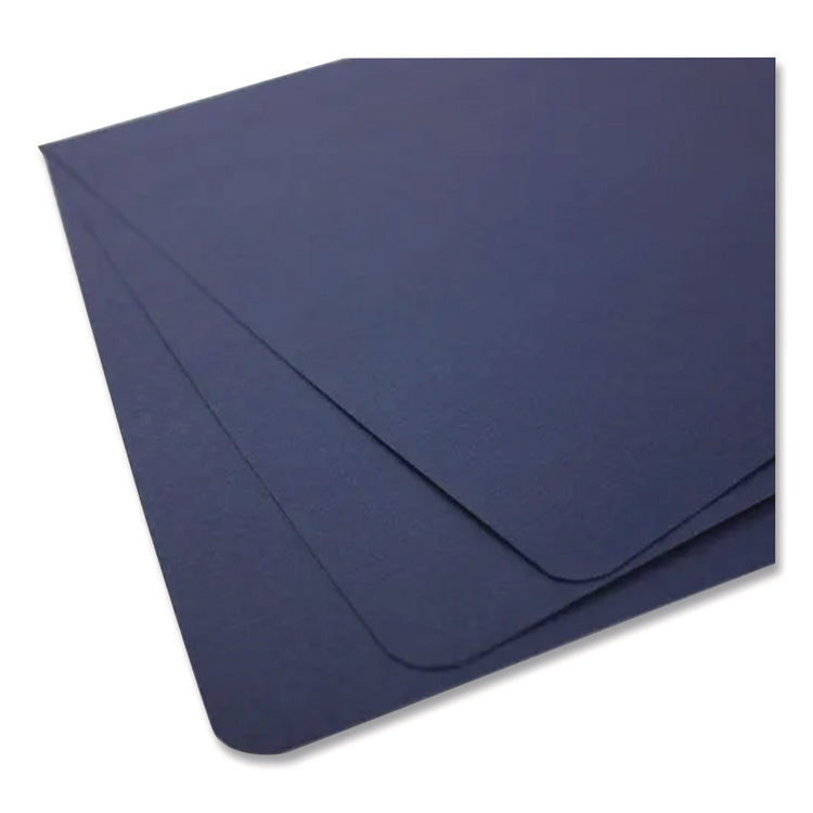 Solids Presentation Covers for Binding Systems, Unpunched, 11 x 8.75, Navy, 25/Pack