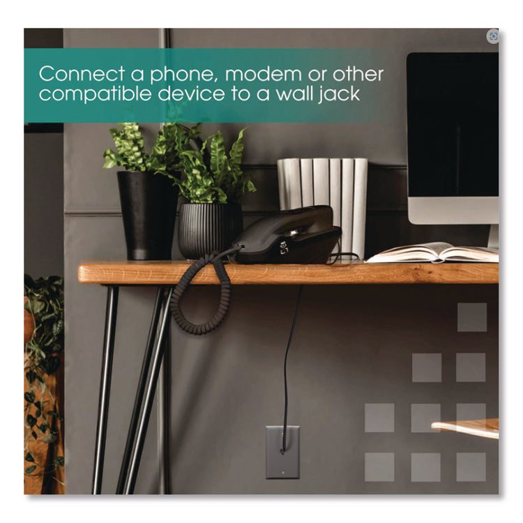 Line Cord, Plug/plug, 15 Ft, Black