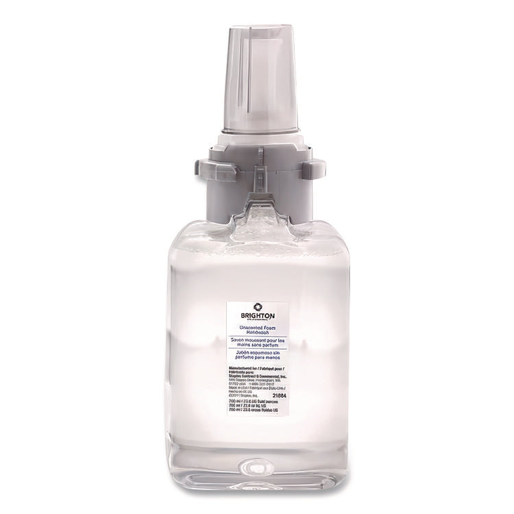 Foaming Hand Soap Refill for ADX 7 Dispenser, Unscented, 700 mL, 4/Carton