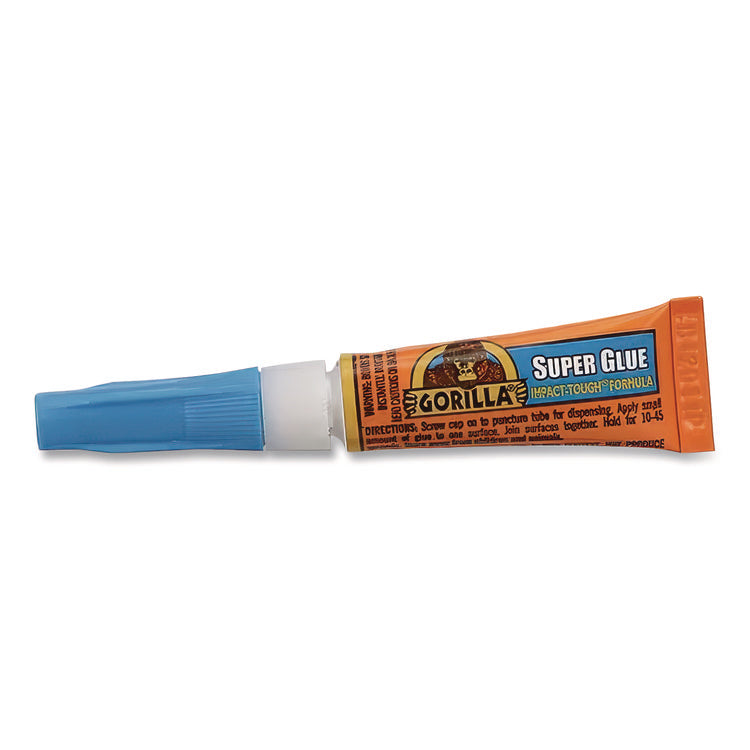 Super Glue, Two 0.11 Oz Tubes, Dries Clear