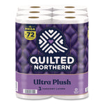 Ultra Plush Bathroom Tissue, Mega Rolls, Septic Safe, 3-Ply, White, 284 Sheets/Roll, 18 Rolls/Carton