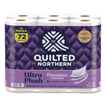 Ultra Plush Bathroom Tissue, Mega Rolls, Septic Safe, 3-Ply, White, 284 Sheets/Roll, 18 Rolls/Carton