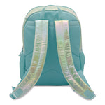 Iridescent Cat Backpack, 12" x 5" x 16", Iridescent Aqua