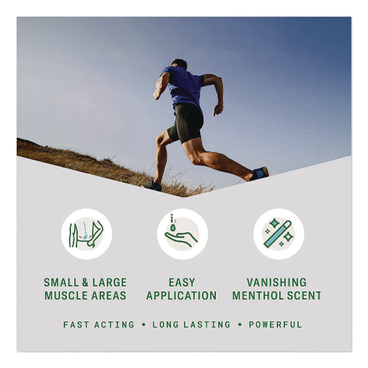 Professional Green Topical Analgesic Pain Reliever Gel, 4 oz Tube