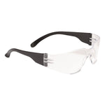 Zenon Z11sm Rimless Safety Glasses with Anti-Scratch Coating, Black Flexible-Plastic Frame, Clear Polycarbonate Lens