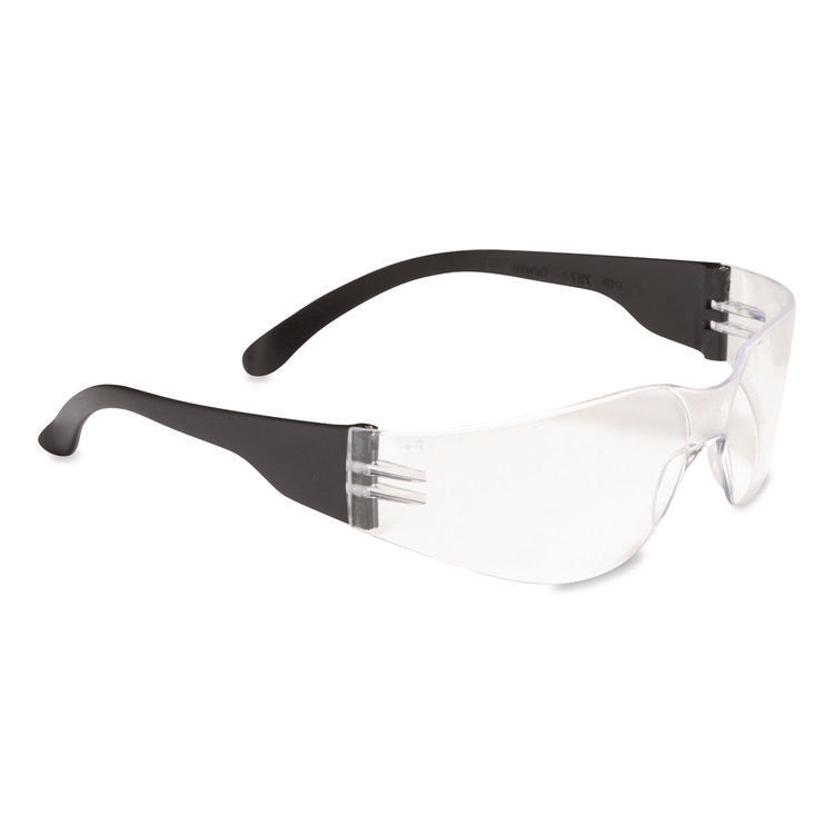 Zenon Z11sm Rimless Safety Glasses with Anti-Scratch Coating, Black Flexible-Plastic Frame, Clear Polycarbonate Lens