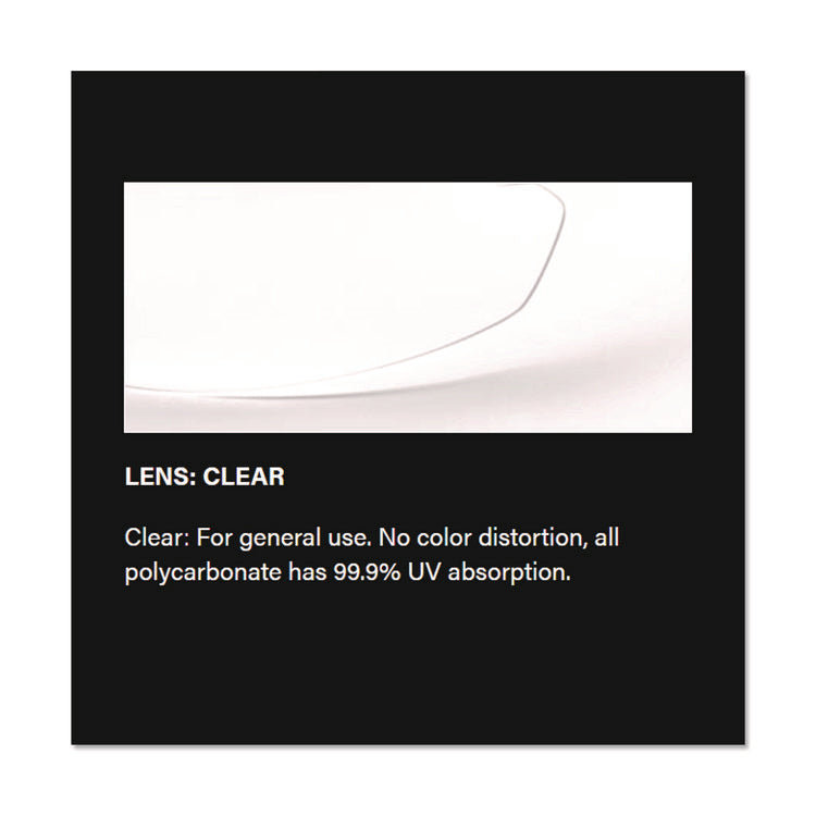 Zenon Z11sm Rimless Safety Glasses with Anti-Scratch Coating, Black Flexible-Plastic Frame, Clear Polycarbonate Lens