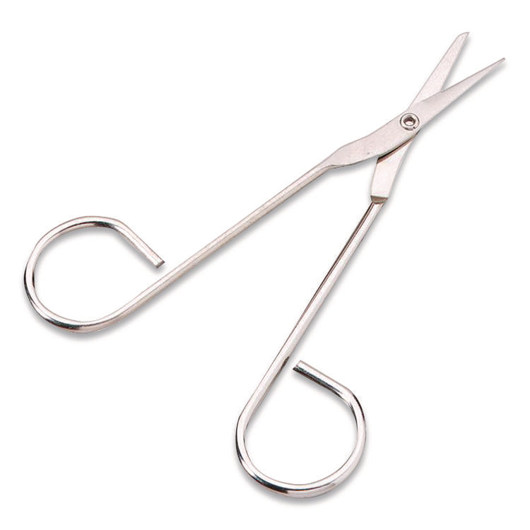 First Aid Scissors, 4.5" Long, Straight Nickel Handle