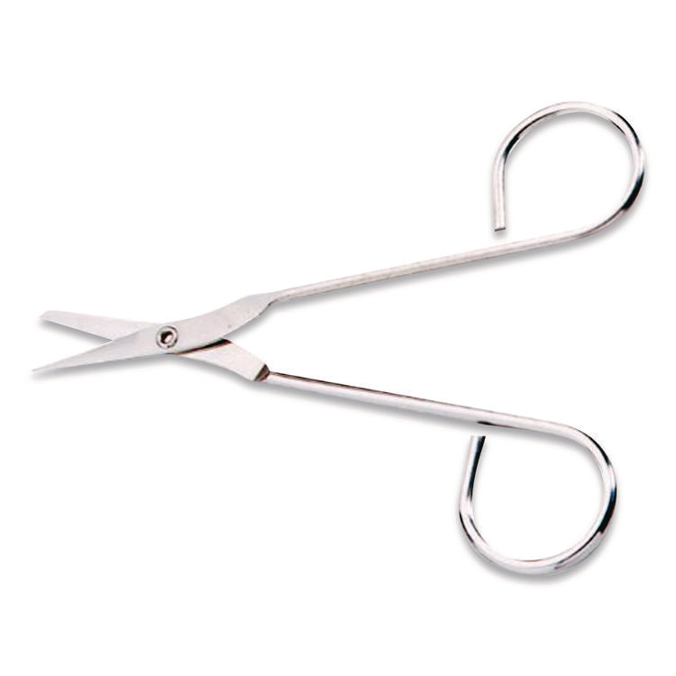First Aid Scissors, 4.5" Long, Straight Nickel Handle