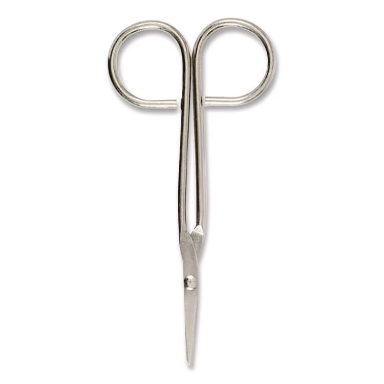 First Aid Scissors, 4.5" Long, Straight Nickel Handle