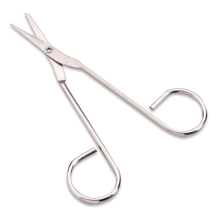 First Aid Scissors, 4.5" Long, Straight Nickel Handle