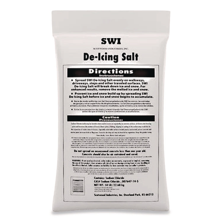 Rock Salt De-Icing Salt, 50 lb Bag