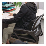Memory Foam Ergonomic Lumbar Support Chair Cushion, 4 x 13.5 x 12.25, Black