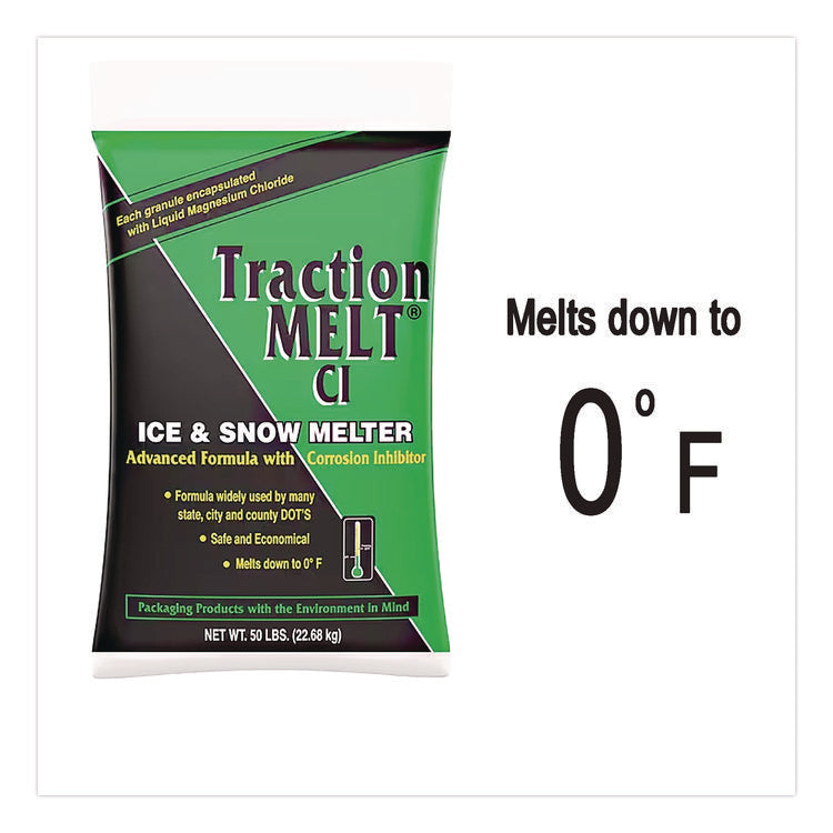Traction Melt CI Ice and Snow Melter, 50 lb Bag