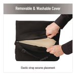 Memory Foam Ergonomic Lumbar Support Chair Cushion, 4 x 13.5 x 12.25, Black