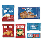 Breakroom Solution Snack Rack with Snacks, 18.5 x 26.37 x 12.5, Gray