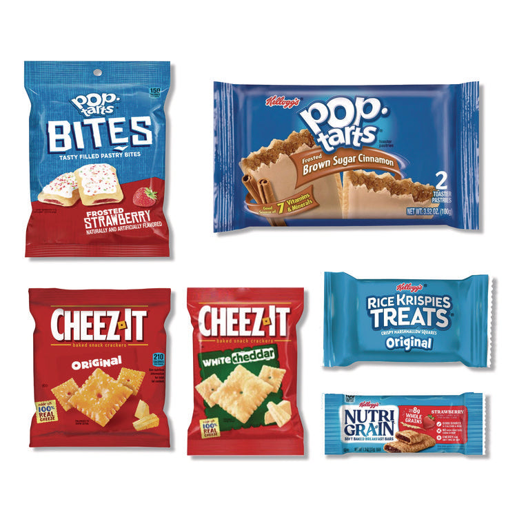 Breakroom Solution Snack Rack with Snacks, 18.5 x 26.37 x 12.5, Gray