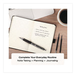 Signo 207 Gel Pen, Retractable, Fine 0.5 mm, Black Ink, Smoke/Black Barrel, 5/Pack