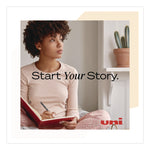 Signo 207 Gel Pen, Retractable, Fine 0.5 mm, Black Ink, Smoke/Black Barrel, 5/Pack