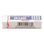 Hi-Polymer Eraser, For Pencil Marks, Rectangular Block, White, 10/Box