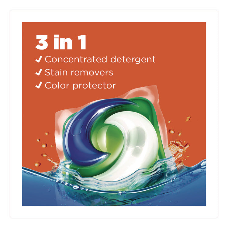 PODS Laundry Detergent, HE Compatible, Coldwater Clean Original, 66 oz Tub, 76 Pods/Tub, 4 Tubs/Carton