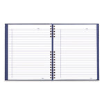 NotePro Notebook, 1-Subject, Wide/Legal Rule, Indigo Blue Cover, (100) 10.75 x 8.5 Sheets