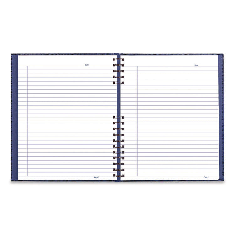 NotePro Notebook, 1-Subject, Wide/Legal Rule, Indigo Blue Cover, (100) 10.75 x 8.5 Sheets