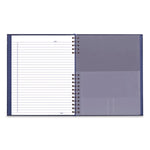 NotePro Notebook, 1-Subject, Wide/Legal Rule, Indigo Blue Cover, (100) 10.75 x 8.5 Sheets