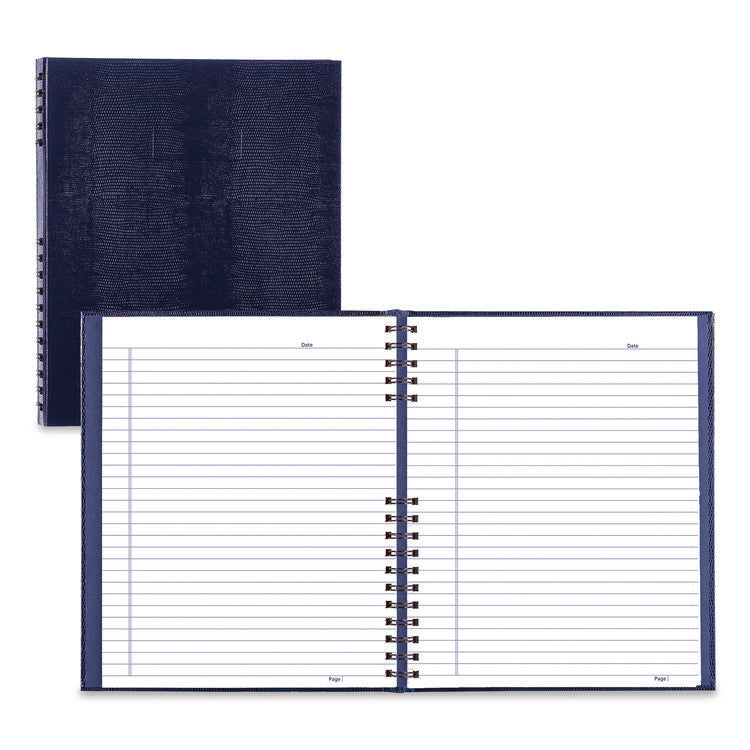 NotePro Notebook, 1-Subject, Wide/Legal Rule, Indigo Blue Cover, (100) 10.75 x 8.5 Sheets