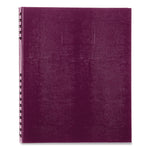 NotePro Notebook, 1-Subject, Wide/Legal Rule, Dark Raspberry Cover, (100) 10.75 x 8.5 Sheets