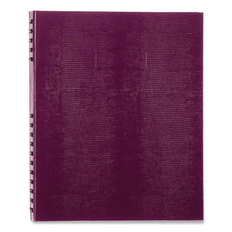 NotePro Notebook, 1-Subject, Wide/Legal Rule, Dark Raspberry Cover, (100) 10.75 x 8.5 Sheets