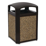 Landmark Series Aggregate Panel, For 35 Gal Classic Container, 15.7 X 27.9 X 0.38, Stone, River Rock, 4/carton