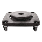 Brute Container Square Dolly, 300 lb Capacity, 17.25 x 6.25, Black
