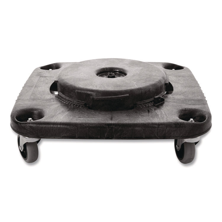 Brute Container Square Dolly, 300 lb Capacity, 17.25 x 6.25, Black