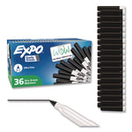 Low-Odor Dry Erase Marker Office Value Pack, Extra-Fine Bullet Tip, Black, 36/Pack